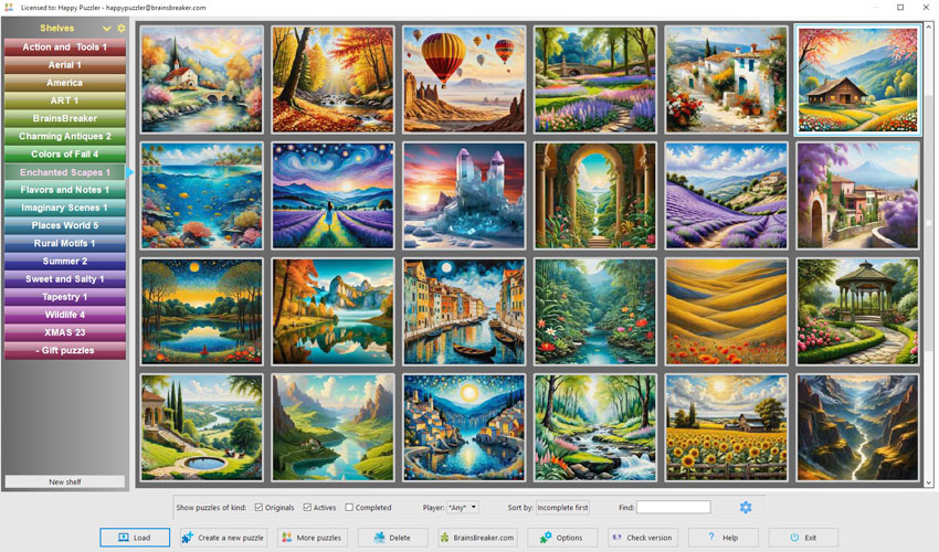 A glimpse into the gallery of Enchanted Scapes 1, where fantasy meets reality.
