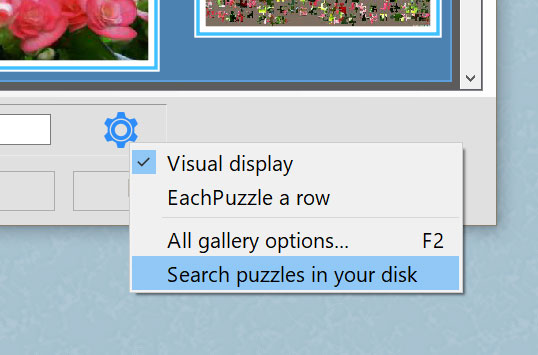 Search lost puzzle files that might be on your disk from previous installations