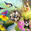 Ready a new set with 40 jigsaw puzzles, the "Blooming Spring 1" pack. It contains springtime and easter motives, with gardens, easter sweets and cute animals