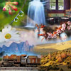 New large set of 40 jigsaw puzzles "Miscellaneous 5" with all kind of stuff: flowers, landscapes, human made objects... Nice assortment for a fun experience