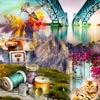 Enjoy a new pack of jigsaw puzzles with 40 pictures of all kinds: landscapes, animals, food, objects... A fun filled pack!